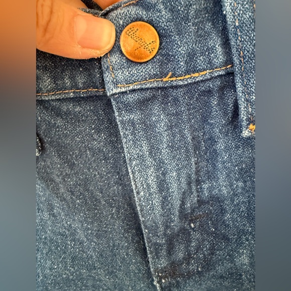 Wrangler Kids Blue Denim Jeans Sz 5 Regular Adjustable Waist - Picture 4 of 6